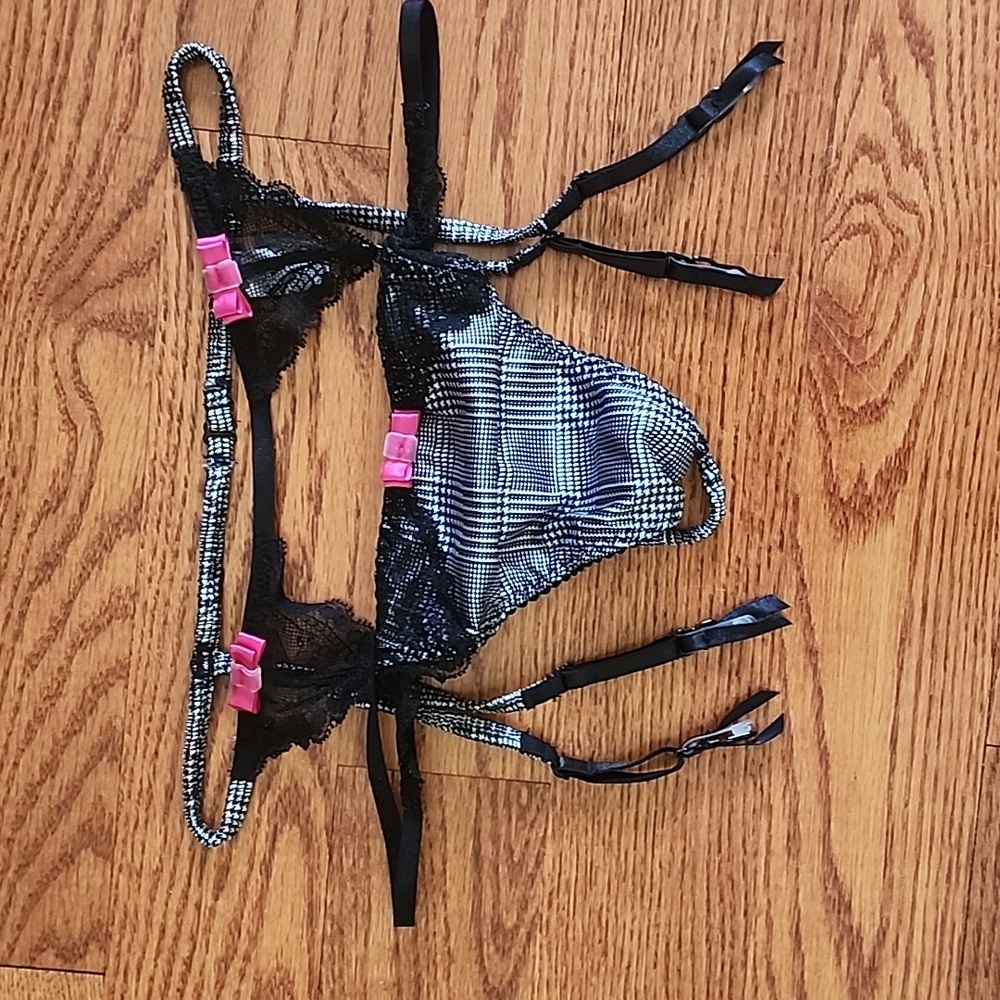 Victoria's secret gater and pantie set. Large